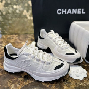 샤넬 【TJ공장】 25A CC로고 스니커즈 화이트（터보）
