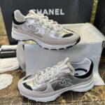 샤넬 【TJ공장】 25A CC로고 스니커즈 실버（터보）