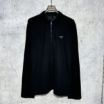 프라다 【사슬공장】 트라이앵글 리나일론 피케 긴팔 티셔츠