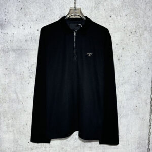 프라다 【사슬공장】 트라이앵글 리나일론 피케 긴팔 티셔츠