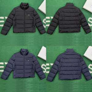 프라다 【잔디집】 리나일론 다운 패딩 자켓（레어）