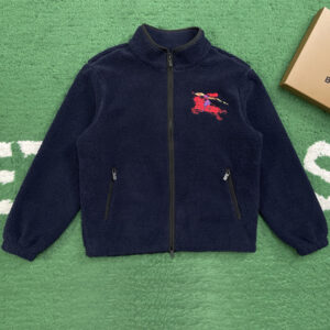 버버리 【잔디집】 EKD 울 캐시미어 블렌드 플리스 자켓（레어）