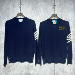 톰브라운 【사슬공장】 4-Bar 사선완장 니트 스웨터