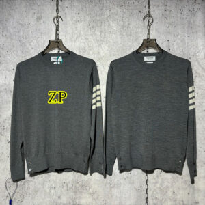 톰브라운 【사슬공장】 4-Bar 사선완장 니트 스웨터