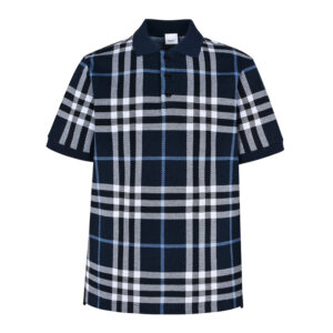 버버리 【잔디집2】 체크 코튼 폴로 셔츠（세븐）