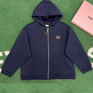 미우미우 【잔디집】 저지 후드 집업（레어）