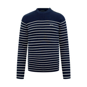 프라다 【잔디집2】 숄더 버튼 스트라이프 스웨터（세븐）