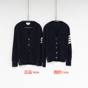 톰브라운 【사슬공장】 4-Bar 사선완장 클래식 가디건