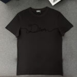 디올 【터보】 리본 로고 코튼 반팔 티셔츠（TJ공장）