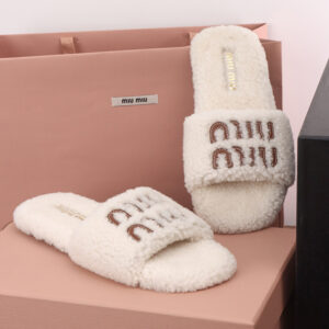 미우미우 (TJ공장) 【터보】 로고 시어링 슬라이드