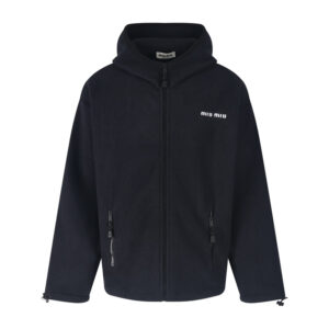 미우미우 【잔디집2】 플리스 후드 자켓（세븐）