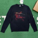 버버리 【잔디집】 EKD 크로스 스티치 울 캐시미어 스웨터（레어）