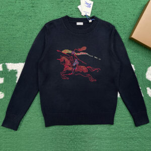 버버리 【잔디집】 EKD 크로스 스티치 울 캐시미어 스웨터（레어）