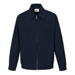 미우미우 【잔디집2】 로고 모헤어 블루종 자켓（세븐）