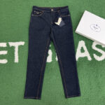 프라다 【잔디집】 로우 컷 클래식 데님 진 팬츠（레어）