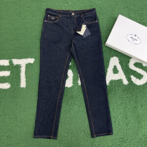 프라다 【잔디집】 로우 컷 클래식 데님 진 팬츠（레어）