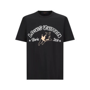 루이비통 【잔디집2】 MLVD 다미에 숏 슬리브드 코튼 자카드 셔츠（세븐）