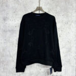 루이비통 【사슬공장】 24SS 니트 엠브로이더드 코튼 저지 크루넥