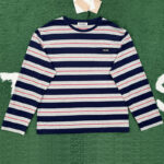 미우미우 【잔디집】 크루넥 긴팔 티셔츠 로고 패치 오버사이즈 (레어)