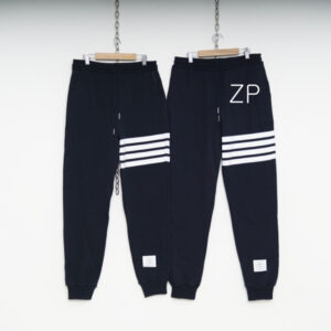 톰브라운 【사슬공장】 4-Bar 스웨트 팬츠 사선완장