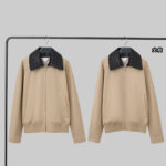 보테가베네타 【YD공장】 카라 트림 블루종 코튼 트윌 자켓