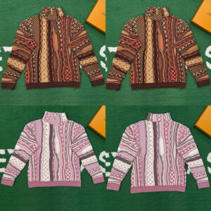 루이비통 【잔디집】 x 니고 하프 집 풀오버 스웨터 (레어)