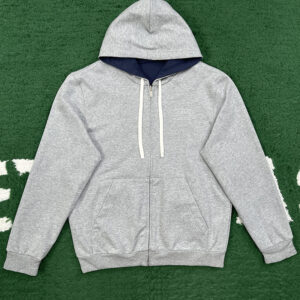 미우미우 【잔디집】 테크니컬 저지 퐁제 블루종 후드 집업 자켓 (레어)