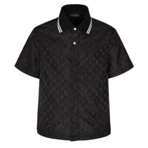 루이비통 【잔디집2】 모노그램 무아레 자카드 실크 반팔 셔츠（세븐）