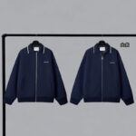 미우미우 【YD공장】 본디드 피케 테크니컬 저지 블루종 자켓