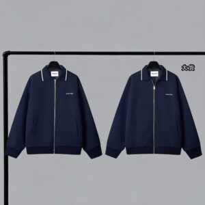 미우미우 【YD공장】 본디드 피케 테크니컬 저지 블루종 자켓