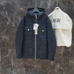 디올 패딩 후드 집업 오블리크