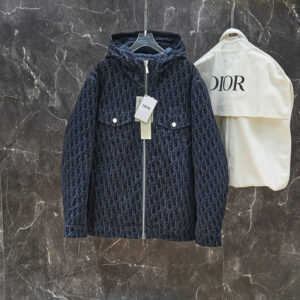 디올 패딩 후드 집업 오블리크