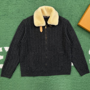 루이비통 【잔디집】 블루종 캐시미어 울 자켓 (레어)