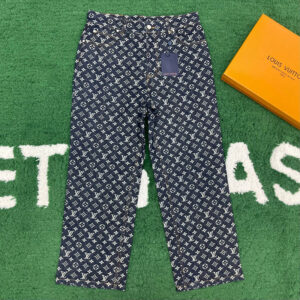루이비통 [잔디집] 모노그램 자카드 데님 스케이트 팬츠(레어)