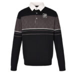 루이비통 【잔디집2】 모노그램 자카드 롱 슬리브드 폴로 셔츠（세븐）