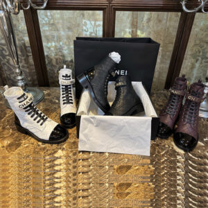 샤넬 【TJ공장】 23A 바이커 부츠 （터보）