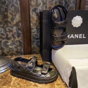 샤넬 [TJ공장] CC 벨크로 샌들
