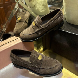 미우미우 【터보】 벨벳 스웨이드 페니 로퍼 (TJ공장)