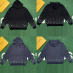 루이비통 【잔디집】 모노그램 코튼 그라디언트 후디 (레어)