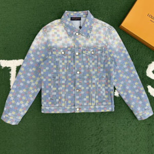 루이비통 【잔디집】 다미에 데님 트러커 자켓（레어）