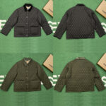 버버리 【잔디집】 퀼팅 나일론 반 자켓 (레어)