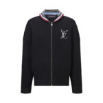 루이비통 【잔디집2】 LV 로고 니트 봄버 재킷（세븐）