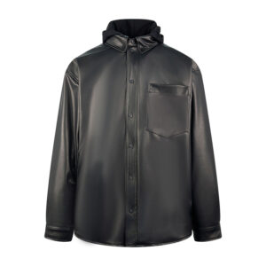 발렌시아가 【잔디집2】 로고 램스킨 셔츠 파카（세븐）