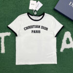 디올 【잔디집】 반팔 티셔츠 로고 코튼 (레어)