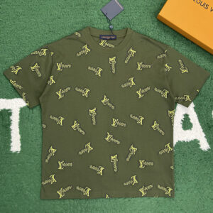 루이비통 【잔디집】 LV 자카드 코튼 반팔 티셔츠 (레어)