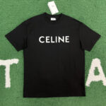 셀린느 【잔디집】 로고 루즈 반팔 티셔츠（레어）