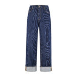 루이비통 【잔디집2】 LV 무아레 모티프 스케이트 데님 팬츠（세븐）