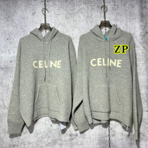 셀린느 【사슬공장】 후드 울 오버사이즈 스웨터