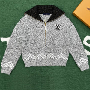 루이비통 【잔디집】 니티드 지퍼 블루종（레어）