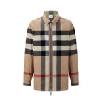 버버리 【잔디집2】 체크 집업 오버셔츠（세븐）